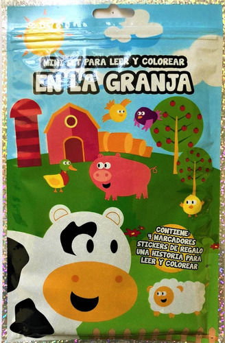 Mini Set Para Leer Y Colorear En La Granja  - Infantil