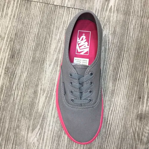 Pink and gray vans deals
