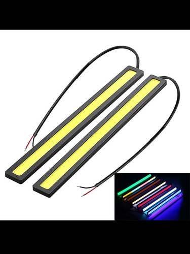 8 Luce Cob Diurna 1x17cm Para El Coche Tira Led Impremiable