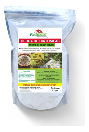Tierra De Diatomeas 900g-insecticida Y Fertilizante-orgánico