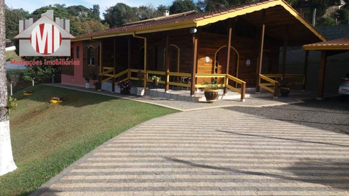 Imagem 3 de 17 de Linda Chácara Com Escritura, Em Loteamento Fechado De Chácaras, 04 Dormitórios, Pomar, Jardim, Piscina, À Venda, 1500 M² Por R$ 780.000 - Socorro/sp - Ch0825