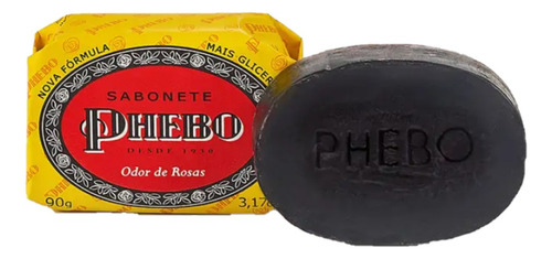Sabonete Barra Phebo Glicerina Odor De Rosas 90g 2 Unidades