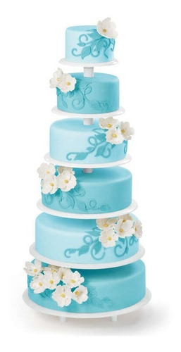 Imagen 4 de 4 de Base O Torre Para Tortas Postres Cupcakes De 6 Pisos Wilton.