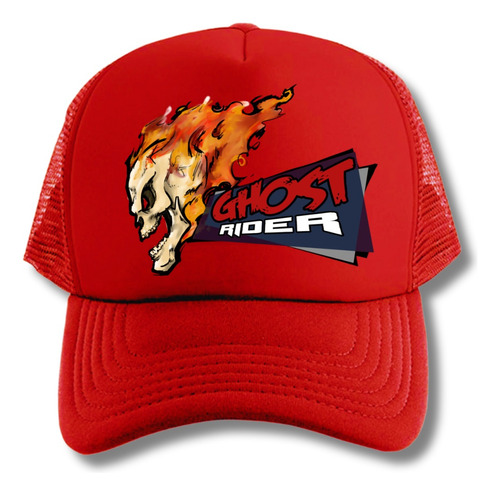 Gorra Ghost Rider Series Geeks Red Truckers 