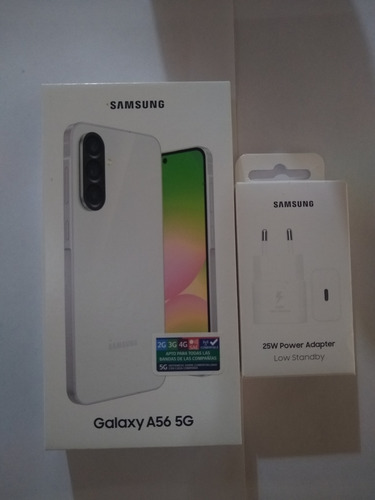 Samsung Galaxy A56 5g Lightgray E/caja Sellada Con Cargador Gris Claro