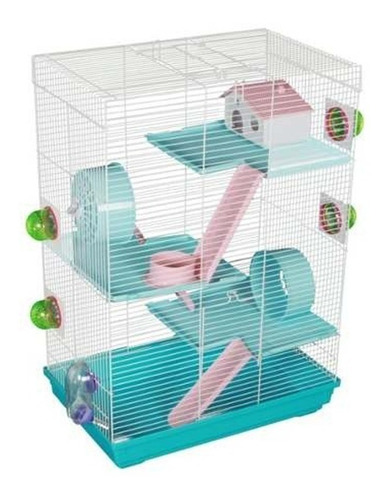 Jaula Hamster 3 Pisos Extra Grande Full Equipo Pethome Chile