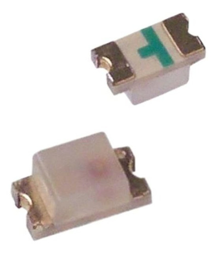 Pack Of Pcs Hsmq-c Uni-color Green Nm -pin Chip Led Cut