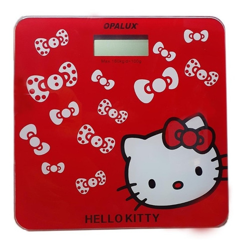 Balanza Digital 180 Kg Hello Kitty Opalux Vidrio Templado