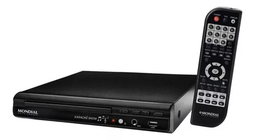 DVD Player Mondial D-15 Com Karaokê, Entrada USB e Ripping