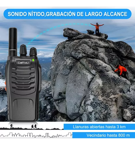 Radios De Comunicacion De Largo Alcance Bateria Recargable 16 Canales 2  Radios