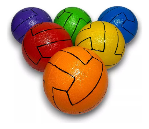 Pelota N°6 Plastico 21cm Futbol Infantil 1700 Juguete Niño