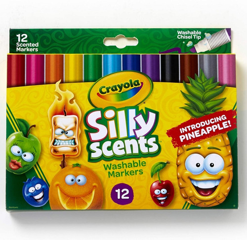 Crayola Silly Scents Markers 12 Marcadores Con Olor Lavable 