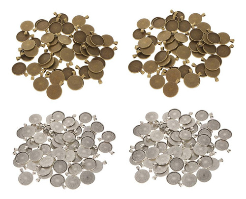 De Piedras De Bandejas En De Bronce / Plata Vintage De 100