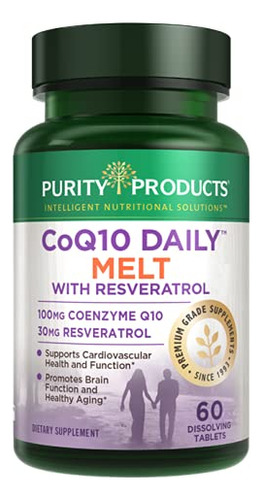 Purity Products Coq10 Diario Con Resveratrol Melt 100mg Coq1