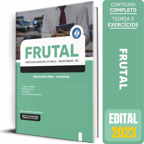 Apostila Prefeitura Frutal Mg 2023 Professor Peb I Superior