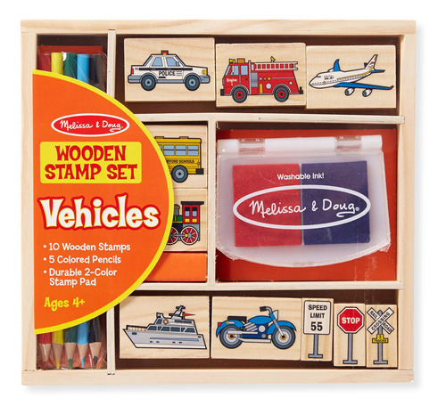 Timbres De Madera Vehículos Melissa & Doug