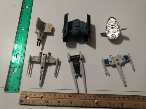 X Wing U Wing Tie Fighter Vader Slave 1 Starships Loose (Usado)