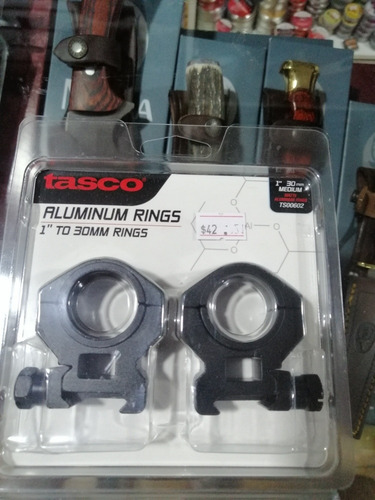 Anilla De Aluminio Tasco Para Mira 1'' Y 30 Mm Reforzados
