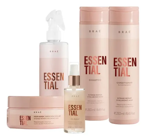 Kit Braé Essential Reparação E Hidratação Cabelos