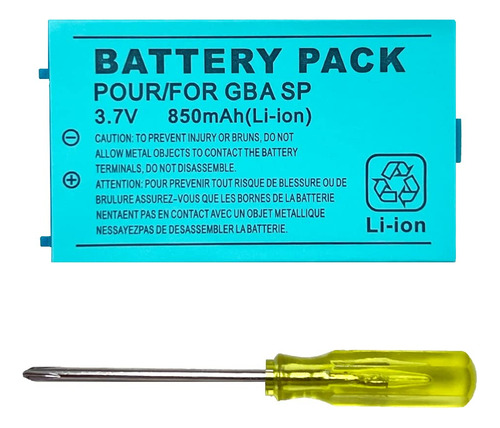 Batería Reemplazo 850mah 3.7v Para Gameboy Advance Sp