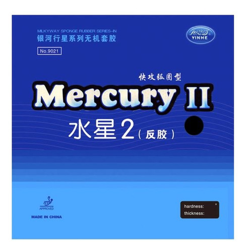 Gomas De Tenis De Mesa Mercury 2 Ping Pong 2.1mm Yinhe