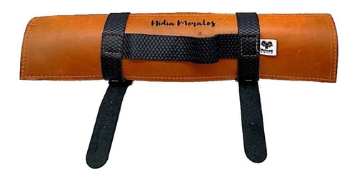 Imagen 3 de 8 de Bolso Porta 6 Cuchillos Cuero Cocina Parrilla + Grabado