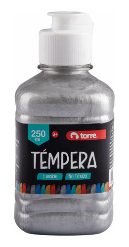 Témpera 250ml Torre Metalizados