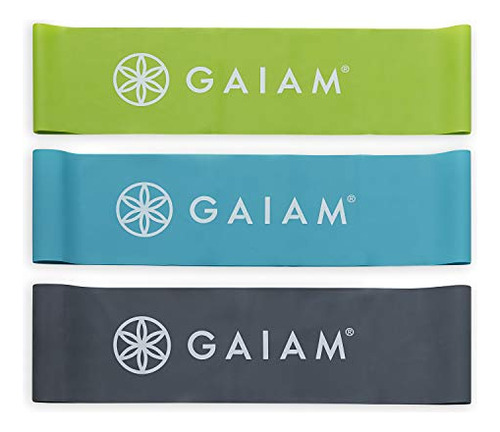 Gaiam Restore Mini Band Kit, Juego De 3, Bandas De Resistenc