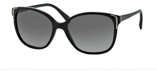 Gafas de sol - Prada - Conceptual - PR01os 1ab3m1 55 colores: negro, color de la montura: negro, color de varilla negra, color de lente gris degradado, diseño de mariposa