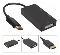 Comprar Convertidor 3 En 1 Displayport A Hdmi Vga Dvi Adaptador