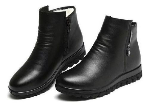 Sapato Inverno Feminino De Botas De Algodão Aveludados