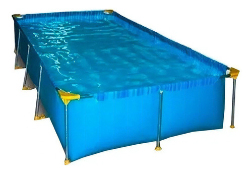 Pileta estructural rectangular Piletin 400x200x80 con capacidad de 6400 litros de 400cm de largo x 200cm de ancho  azul