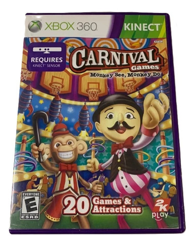 Carnival Games Xbox 360 Monkey See Monkey Do Kinect Original (Recondicionado)
