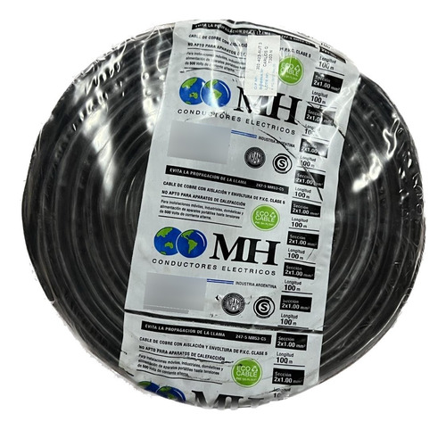 Cable Tipo Taller 2x1 Mh Rollo Por 30 Metros