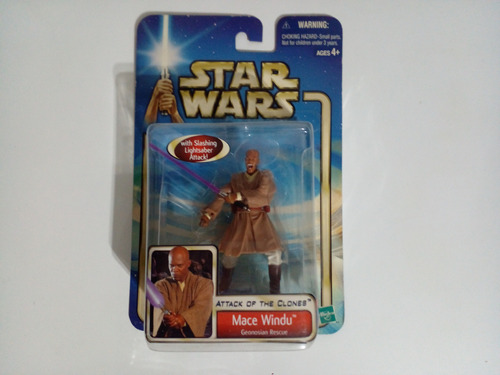 Star Wars. Mace Windu Geonosian Rescue. Saga Collection. 