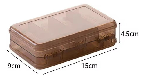 Caja De Almacenamiento De Joyas Transparente Con Compartimen