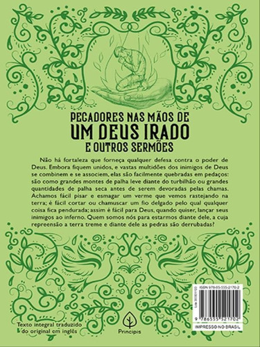 Pecadores Nas Mãos De Um Deus Irado E Outros Sermões, De Edwards, Jonathan. Editora Principis, Capa Mole Em Português