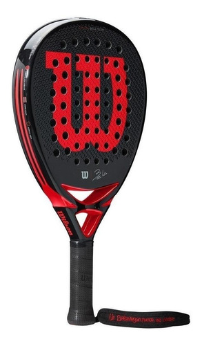 Paleta de pádel Wilson Bela Team 2020 - 2021 color negro/rojo