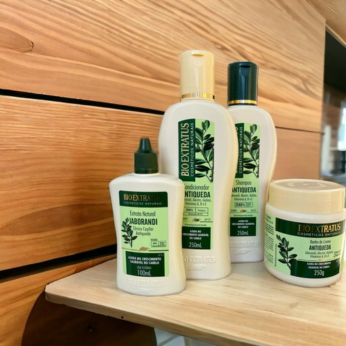 Kit 1 Shamp 1 Cond 1 Banho Creme Jaborandi 250 Ml 1 Tonico