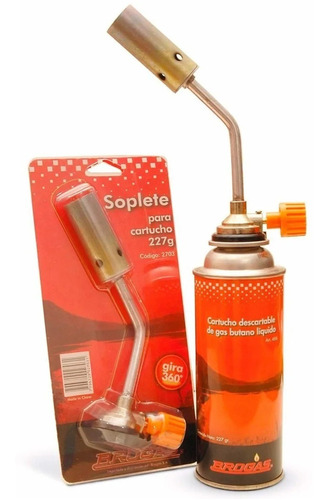 Soplete Brogas Para Cartucho 227grs Solador Flambeador