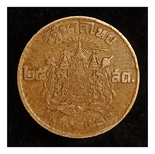 Tailandia 25 Satang 1957 (2500) Mb Y 80 Rama Ix