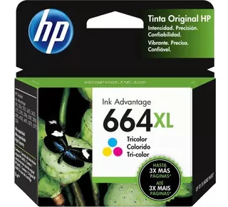 Cartucho Hp 664 Xl Tricolor Original 2135 2675 3775 Deskjet