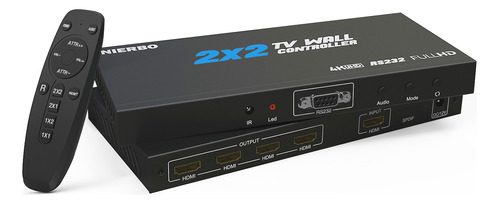 Controlador De Pared De Vídeo Hdmi  2x2 4k 1080p 1 In 4 Out