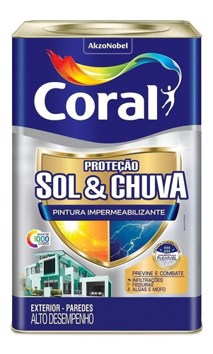 Tinta Sol E Chuva Impermeavel 16 Litros Pavão
