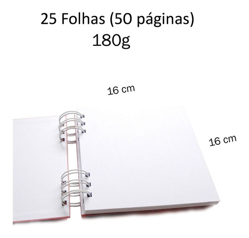 Imagem 4 de 6 de Álbum Scrapbook 16 X 16 Cm 50 Páginas Com Cor Fotos Fuji