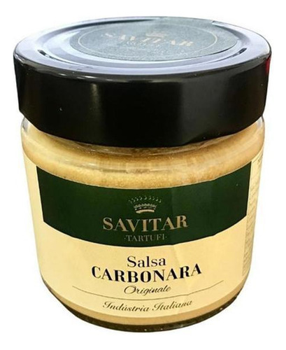 Salsa Carbonara Savitar Tartufi Importado Itália 200g