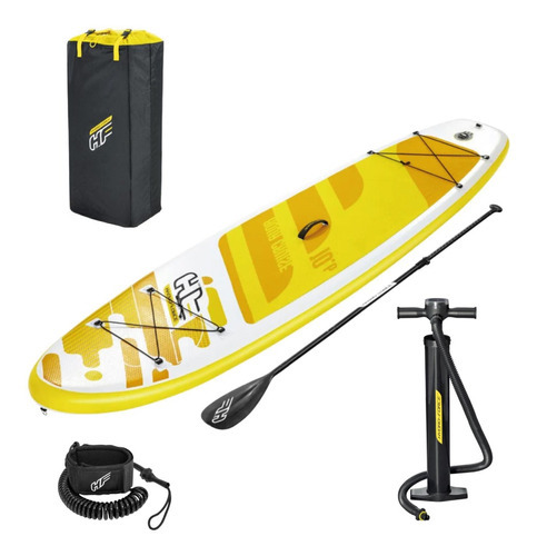 Bomba de aire inflable Aqua Cruise Remo para tabla de pie, color amarillo, Bestway