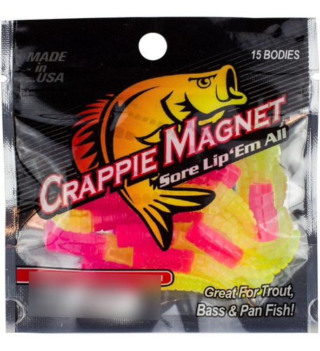 Leland Lures Imanes Crappie De 1 3/4  (paquete De 15), Rosa/