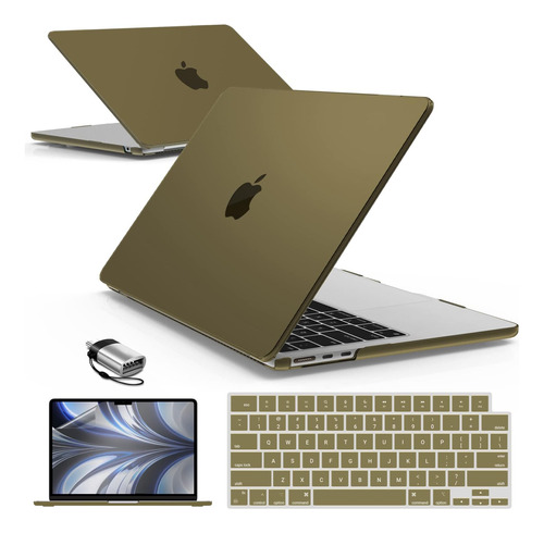 Funda Ibenzer Para Macbook Air 13 M2 + C/teclado Olive