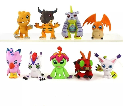 Figuras De Acción/muñecos Digimon Pack De 9 Digimons